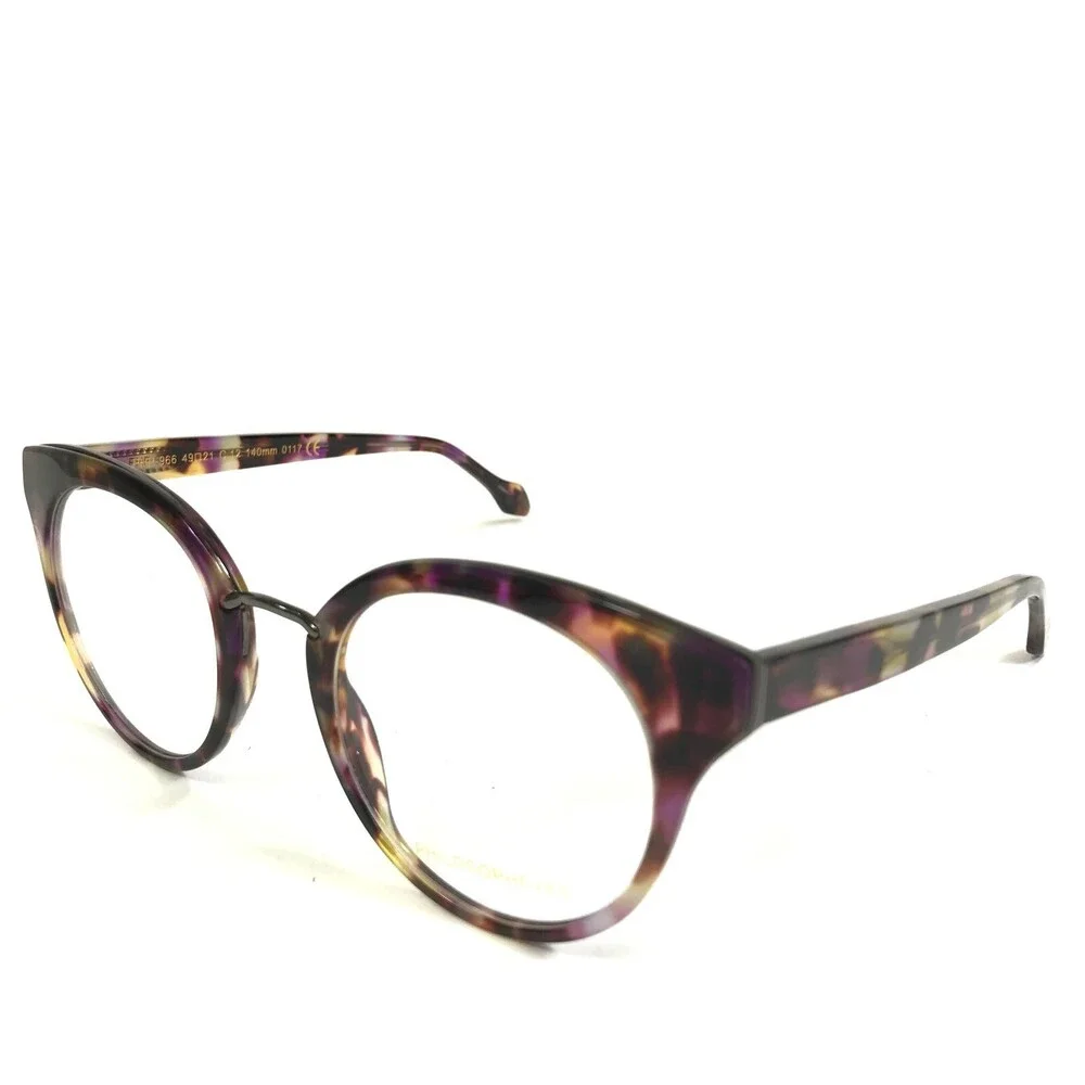Philosopheyes Eyeglasses Frames PHP-966 0117 Brown Purple Tortoise 49-21-140